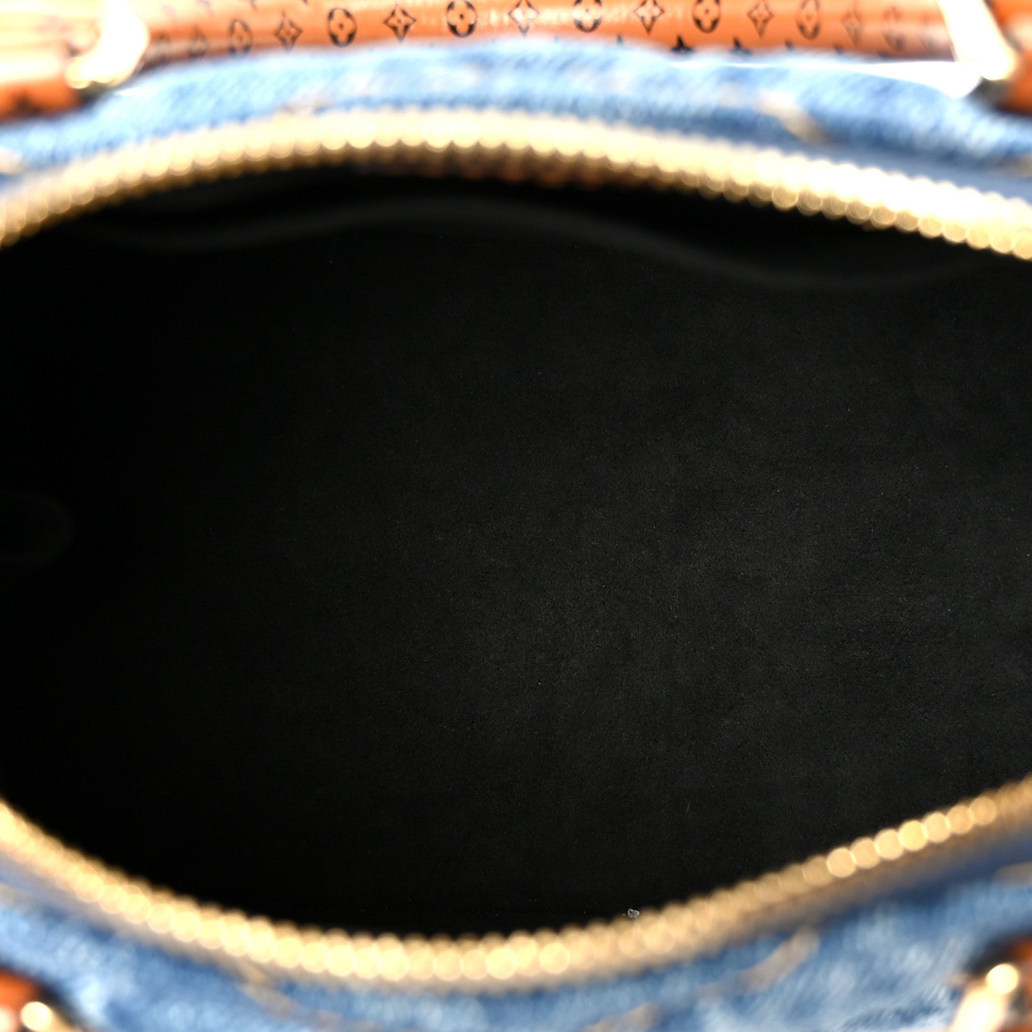 Louis Vuitton Denim Calfskin Reverse Monogram Malletage Alma BB Blue
