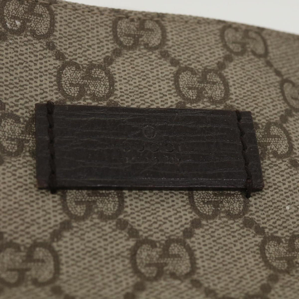 GUCCI GG Canvas Hand Bag PVC Leather Beige 141976  38817