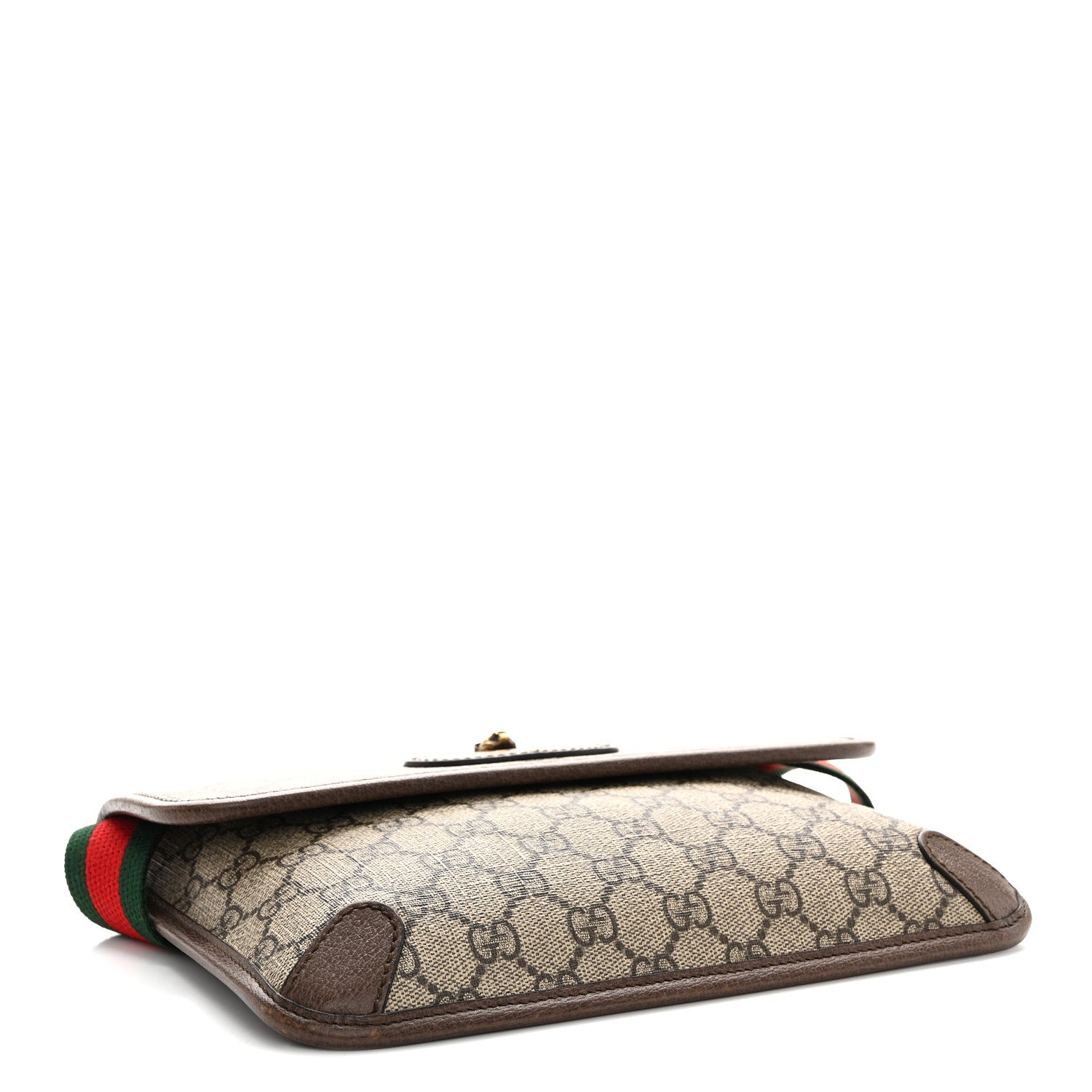 Gucci GG Supreme Monogram Neo Vintage Web Belt Bag Brown