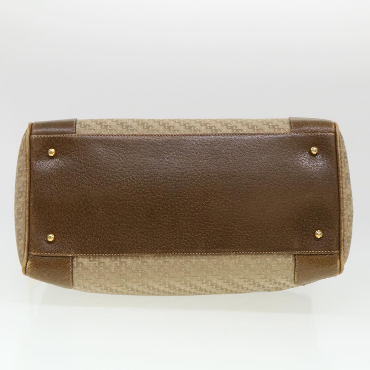 GUCCI Hand Bag Canvas 2way Beige  38861