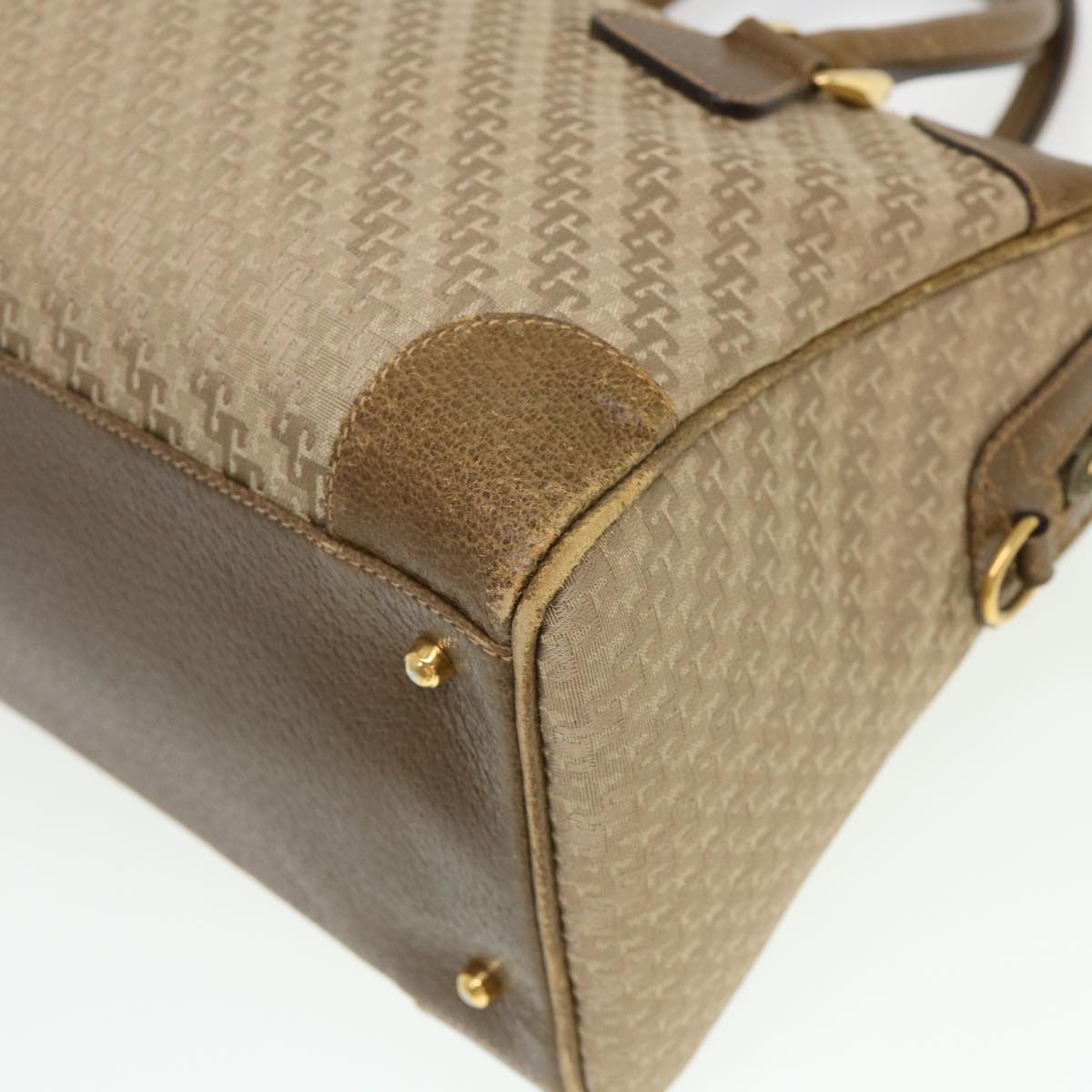 GUCCI Hand Bag Canvas 2way Beige  38861
