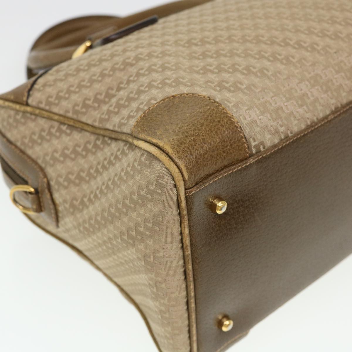 GUCCI Hand Bag Canvas 2way Beige  38861