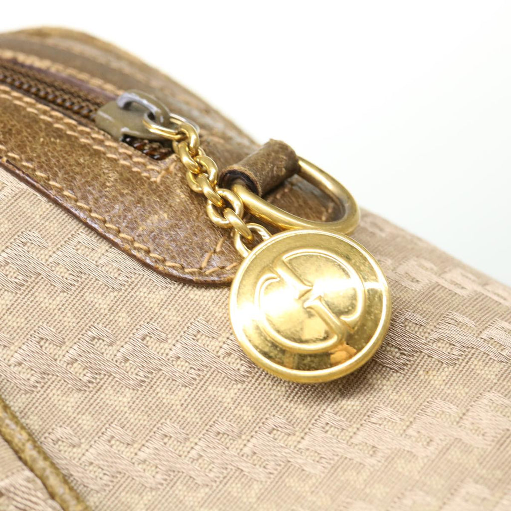 GUCCI Hand Bag Canvas 2way Beige  38861