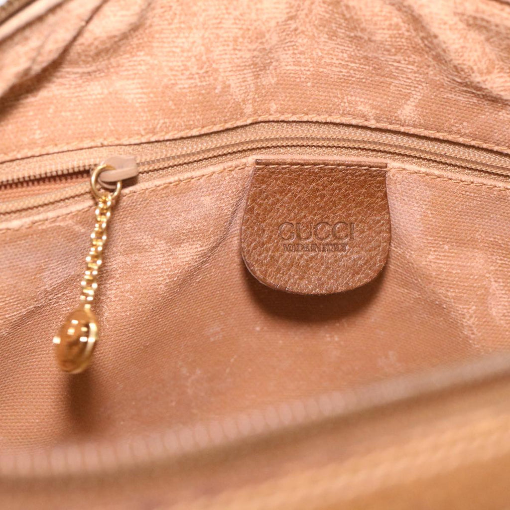 GUCCI Hand Bag Canvas 2way Beige  38861