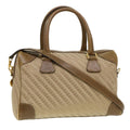GUCCI Hand Bag Canvas 2way Beige  38861