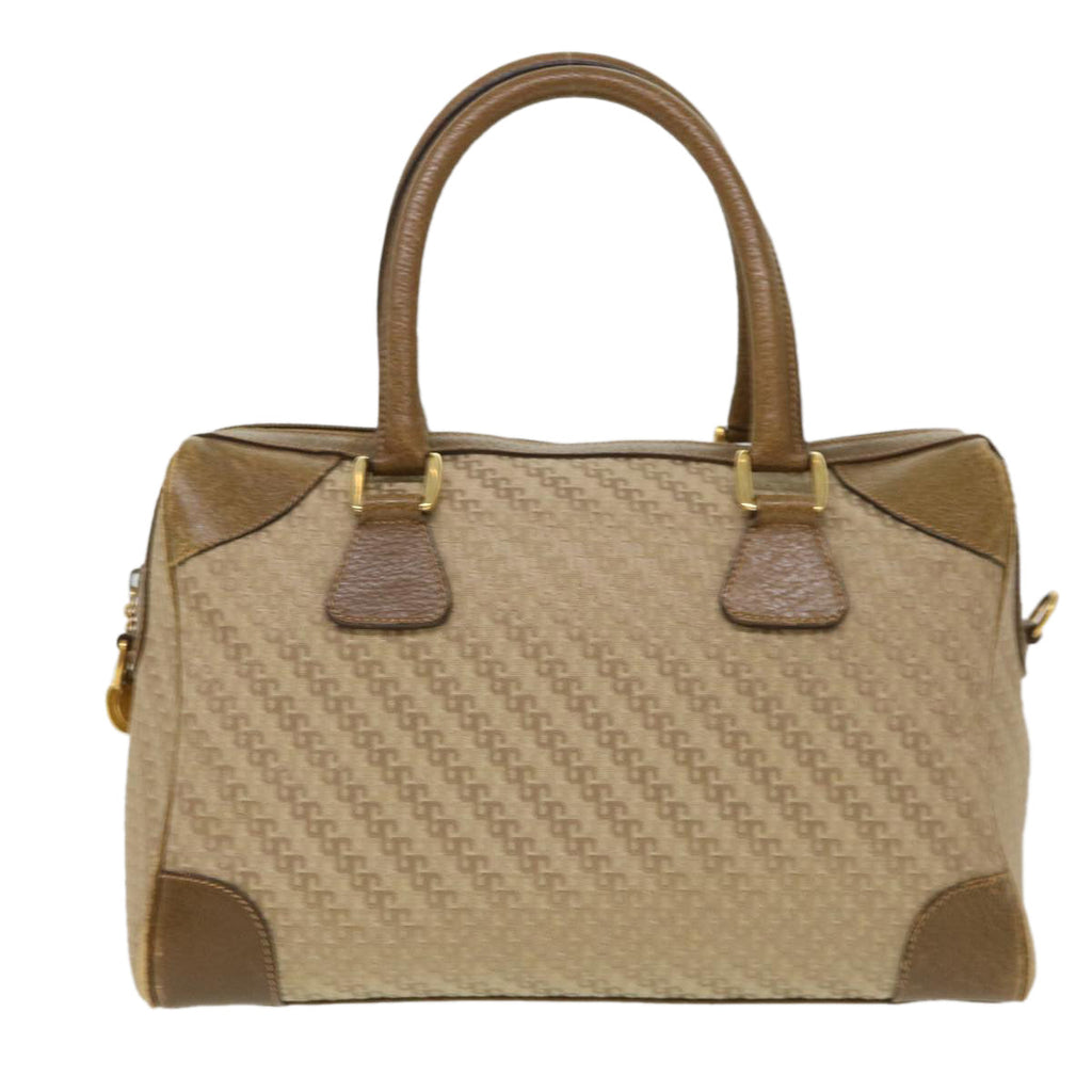 GUCCI Hand Bag Canvas 2way Beige  38861