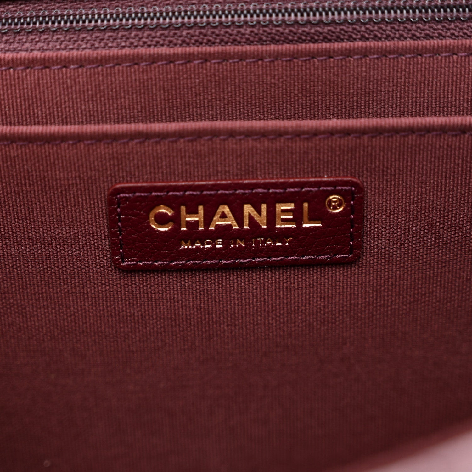 Chanel Grained Calfskin Quilted XXL Travel Flap Bag Burgundy