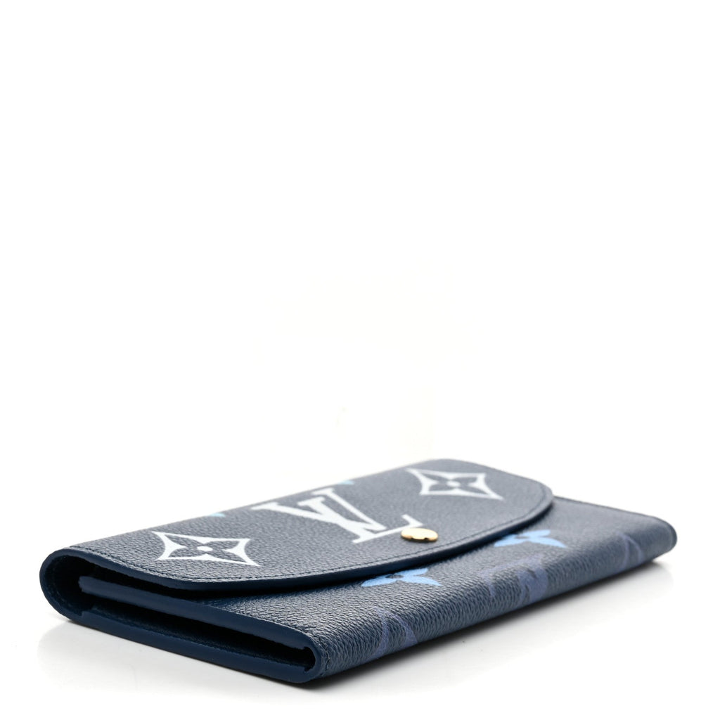 Louis Vuitton Empreinte Monogram Giant Emilie Wallet Gradient Blue