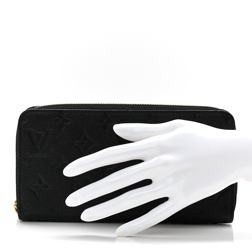 Louis Vuitton Empreinte Zippy Wallet Black