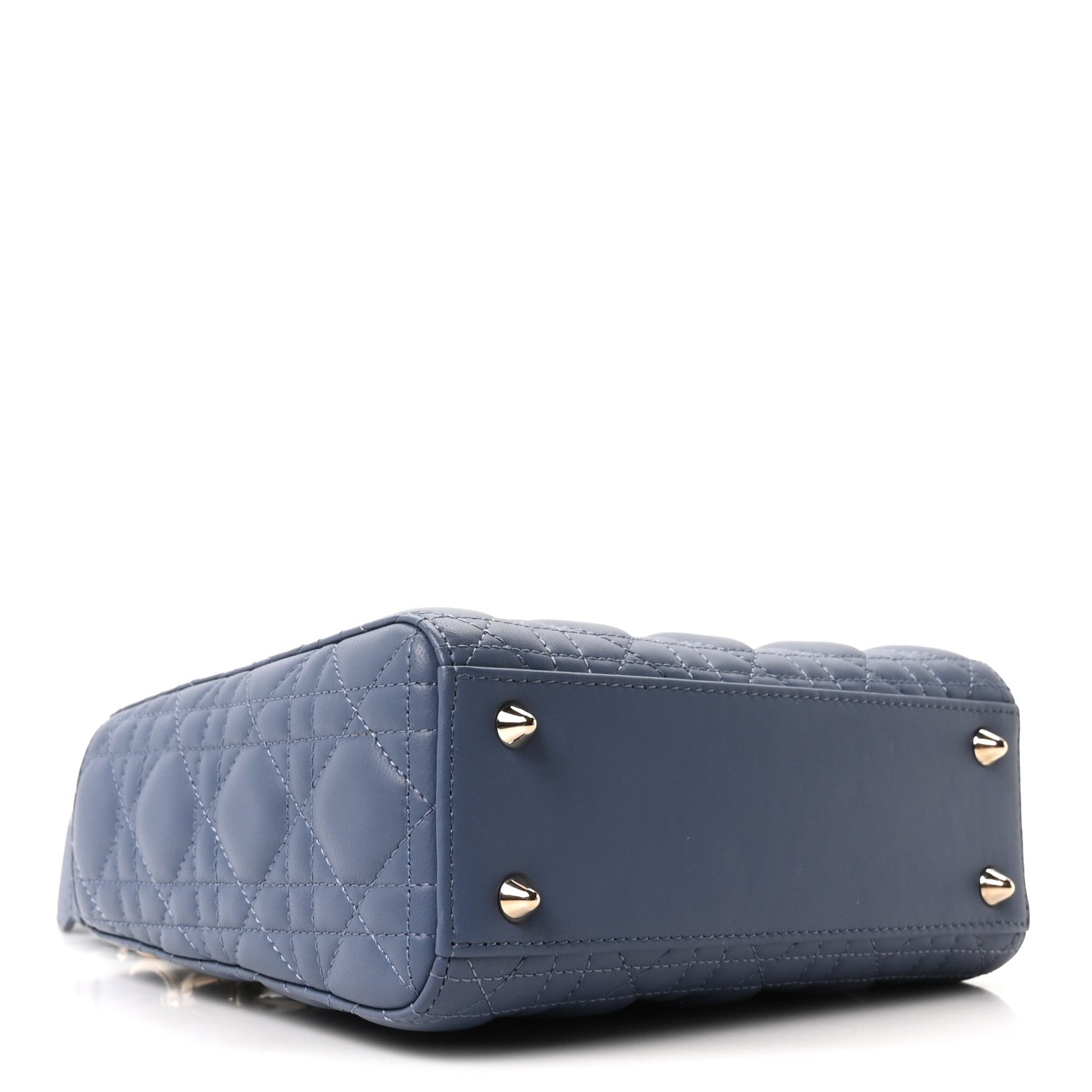 Christian Dior Lambskin Cannage Small My ABCDior Lady Dior Blue