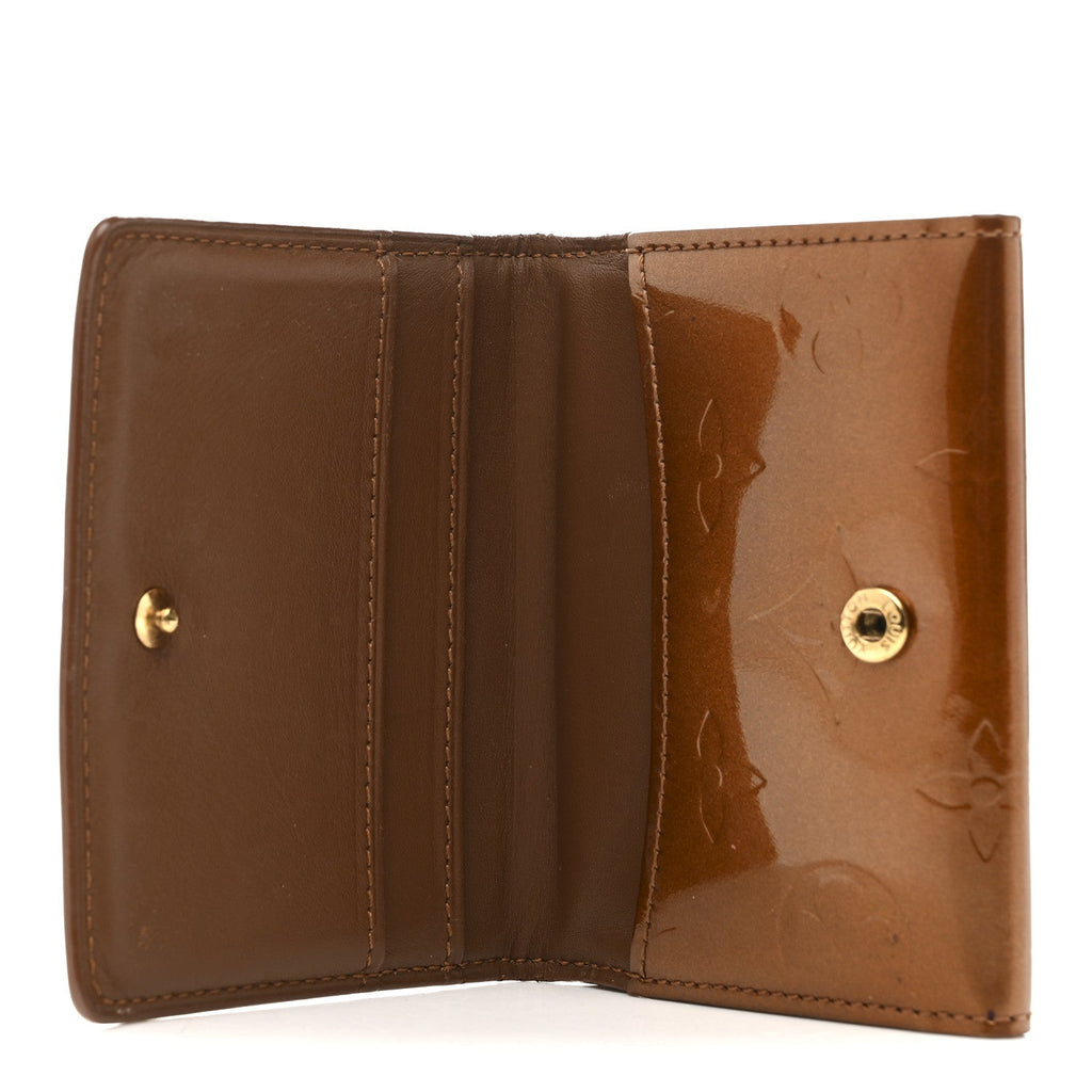 Louis Vuitton Vernis Elise Wallet Bronze