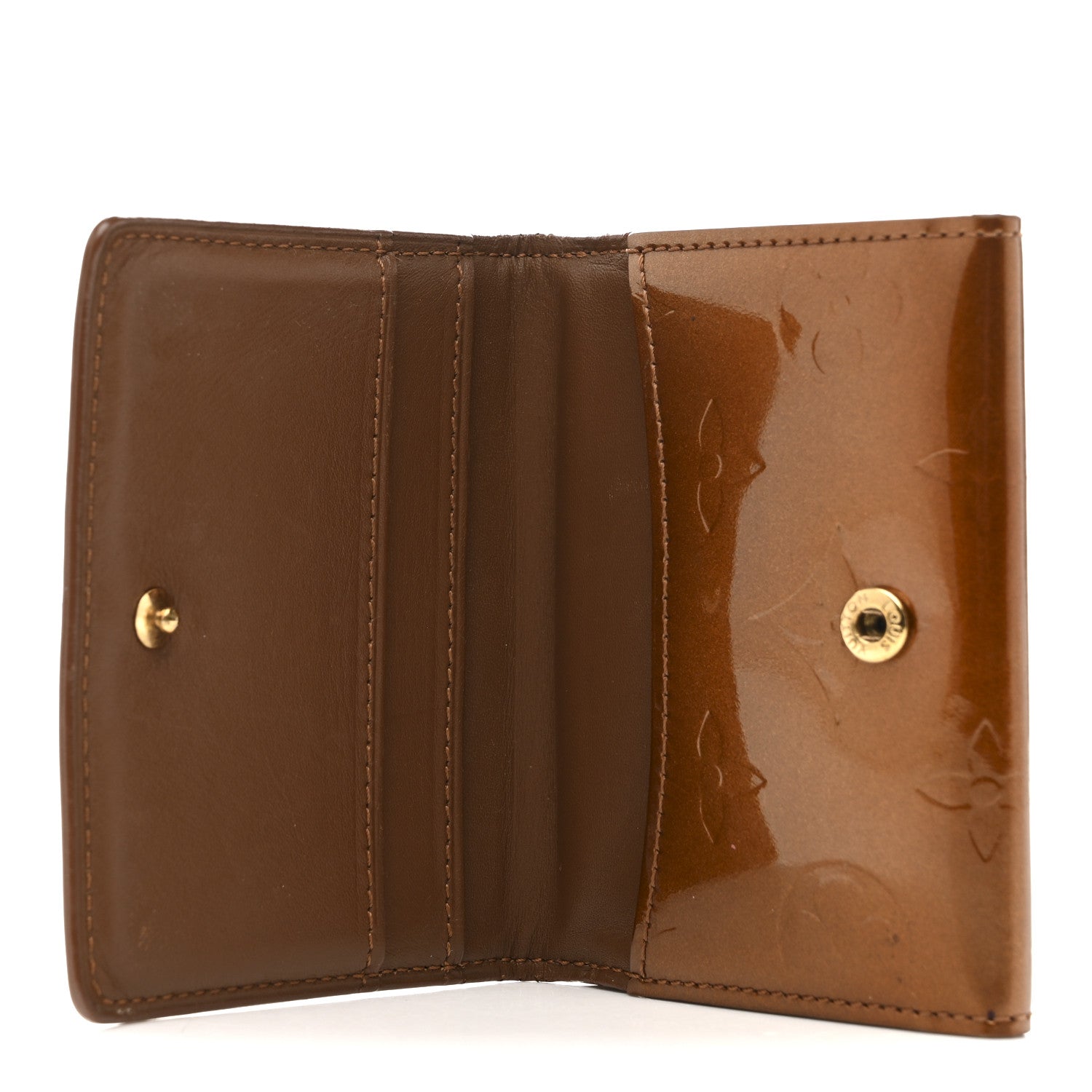 Louis Vuitton Vernis Elise Wallet Bronze