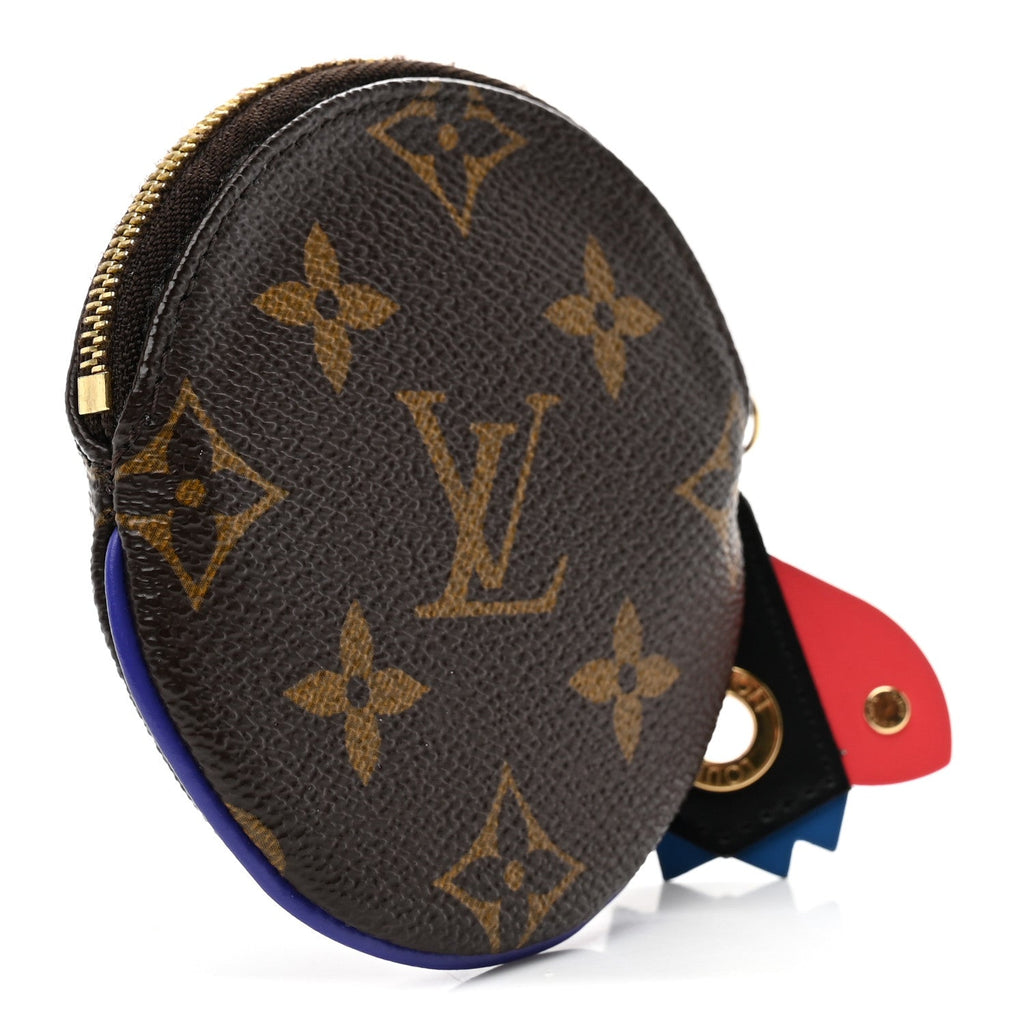 Louis Vuitton Monogram Totem Round Coin Purse Magenta