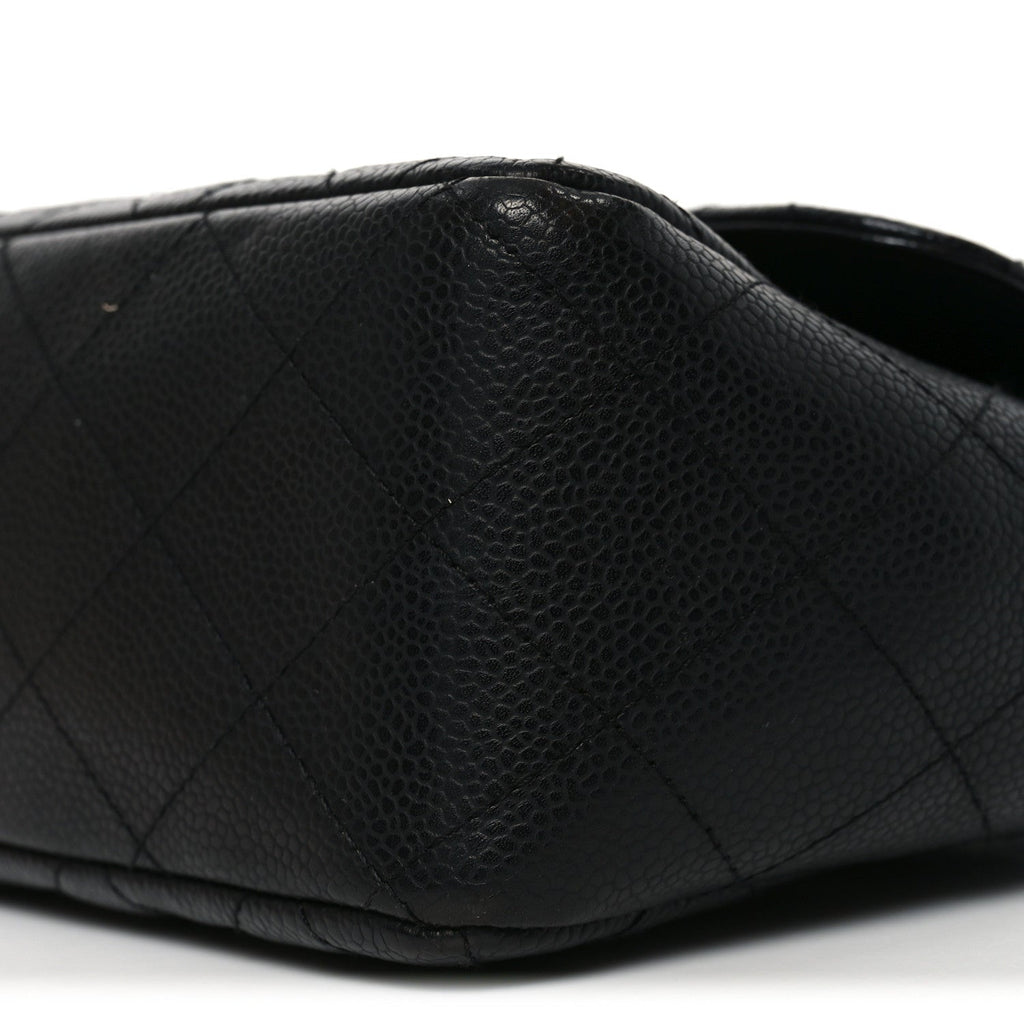 Chanel Caviar Quilted Jumbo Single Flap Black