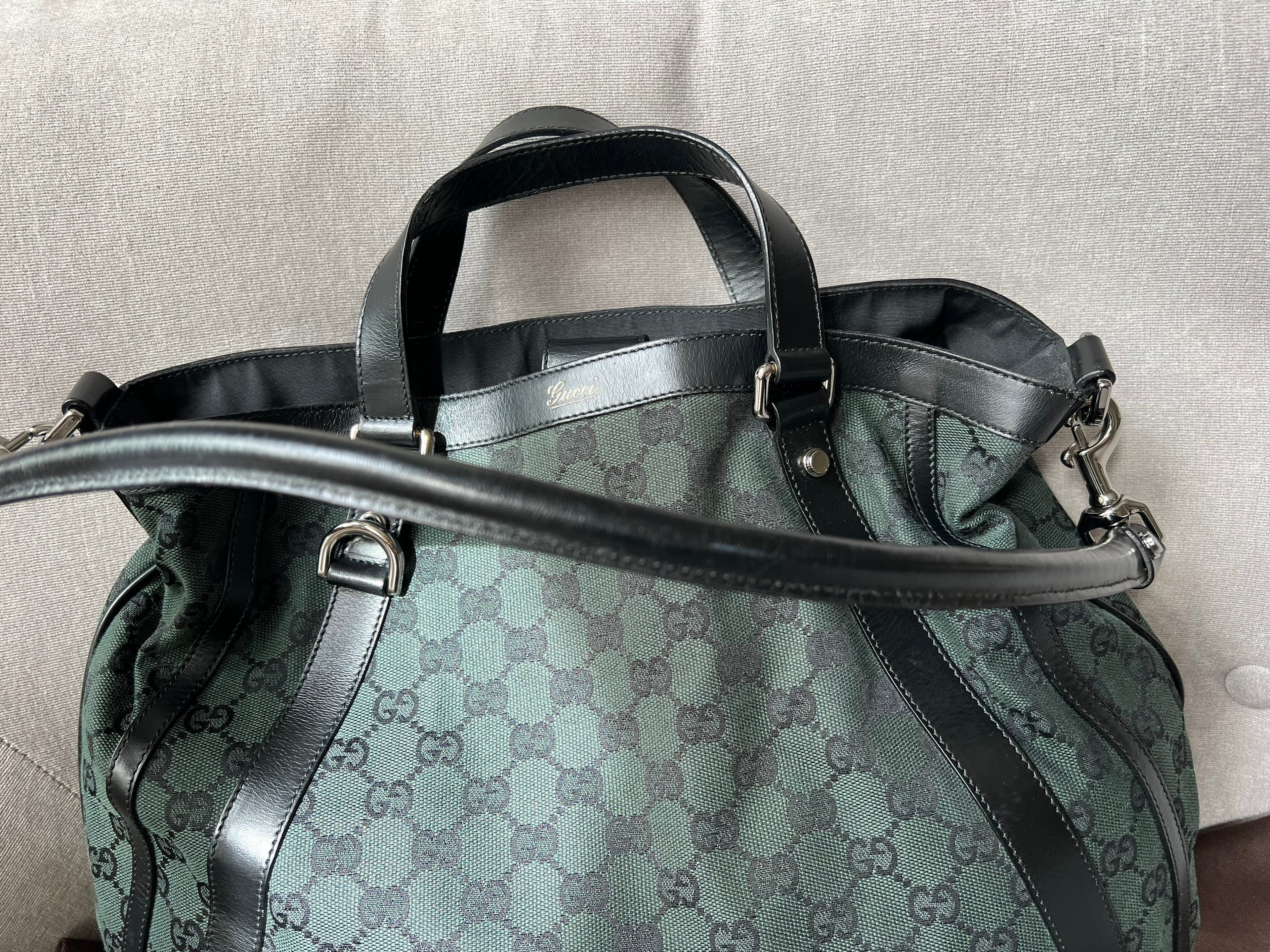 Gucci Abbey Convertible GG Canvas Tote