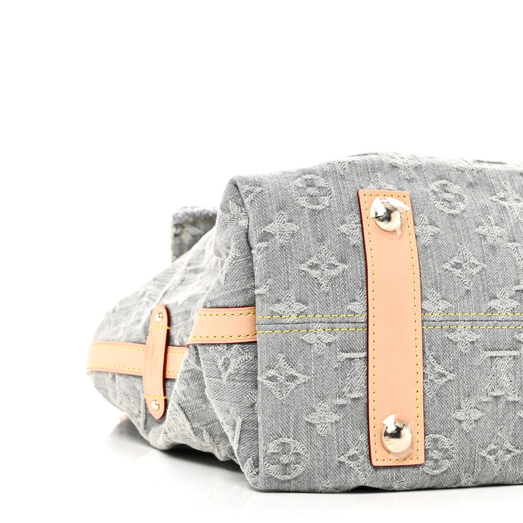 Louis Vuitton Monogram Denim CarryAll MM Washed Grey
