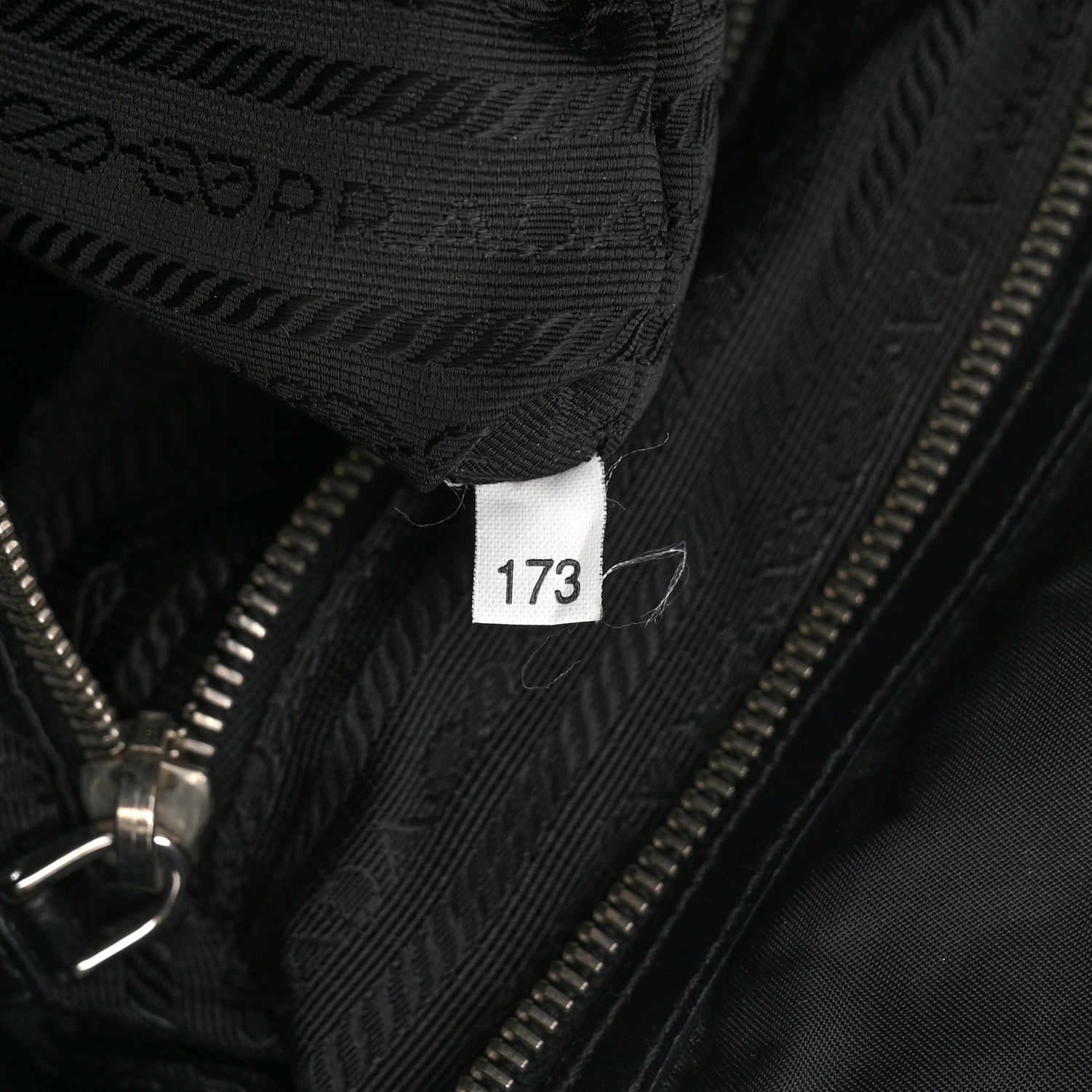 Prada Tessuto Nylon Saffiano Tote Black