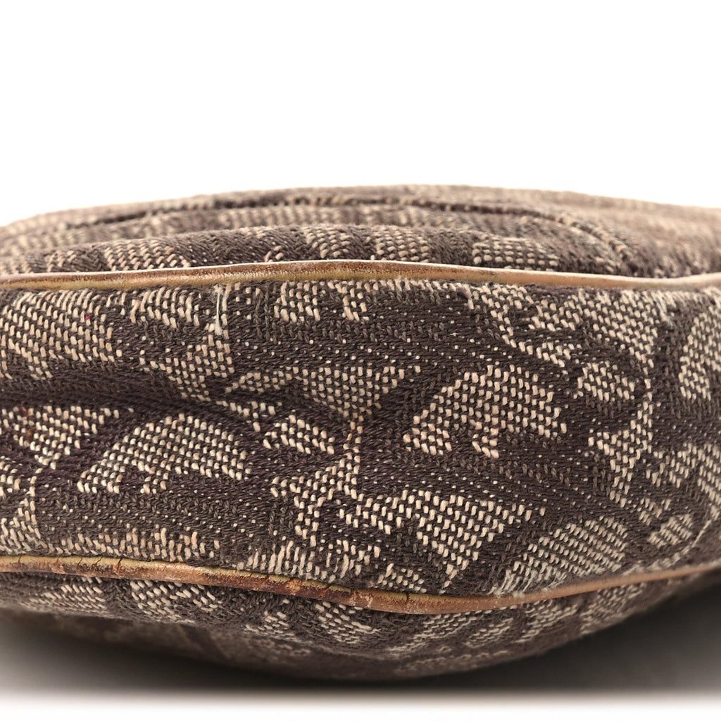 Christian Dior Monogram Mini Saddle Pochette Brown