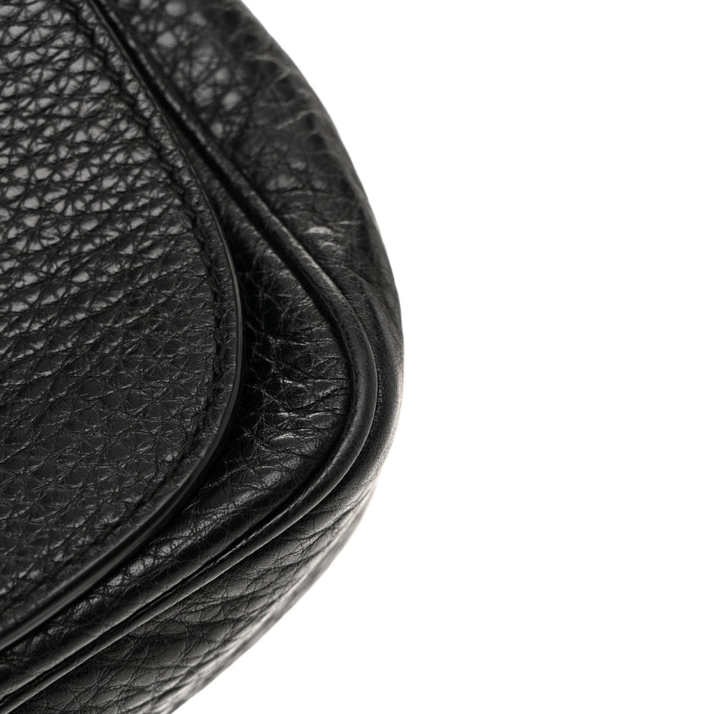 Gucci Pebbled Calfskin Small Soho Flap Crossbody Black