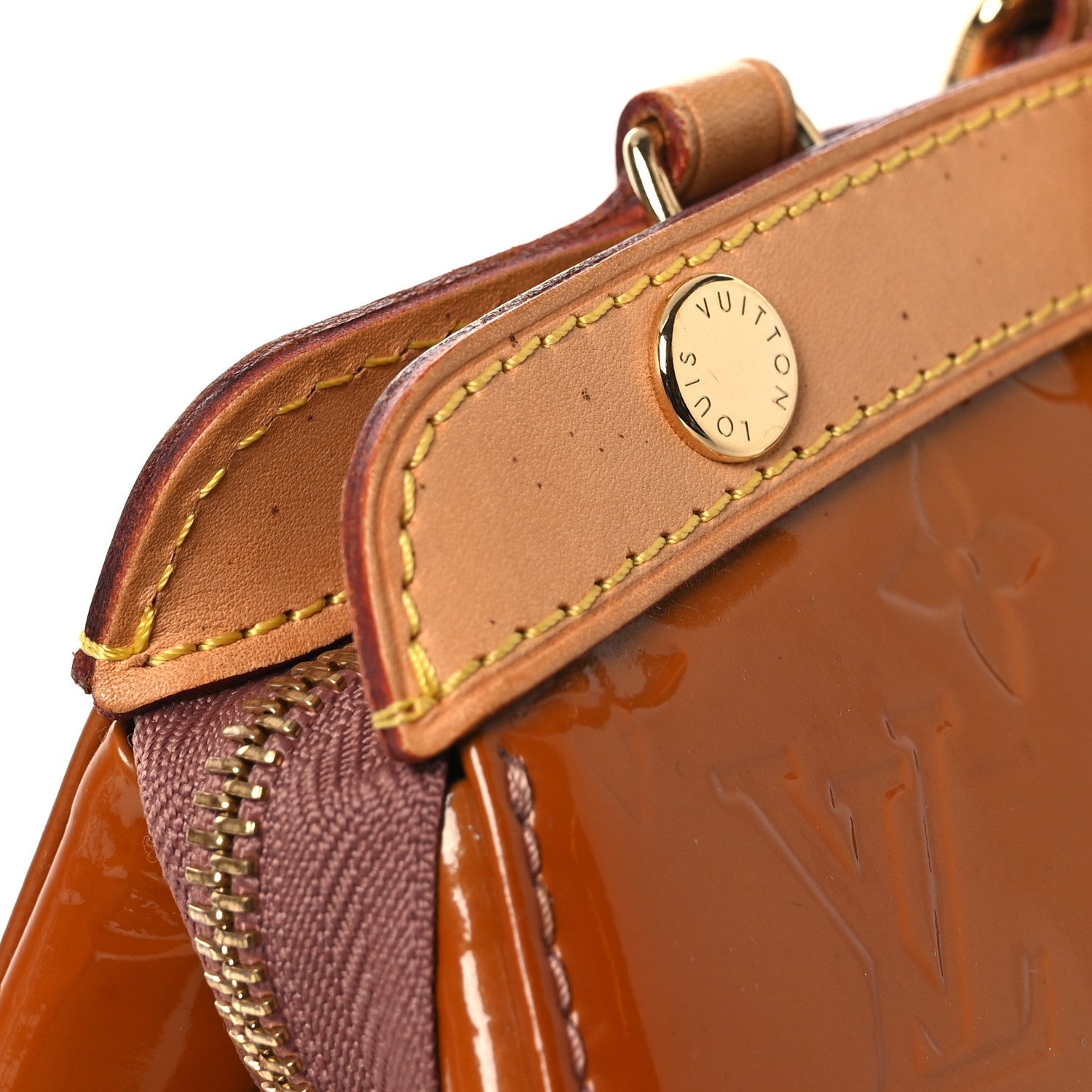 Louis Vuitton Vernis Brea MM Rose Velours