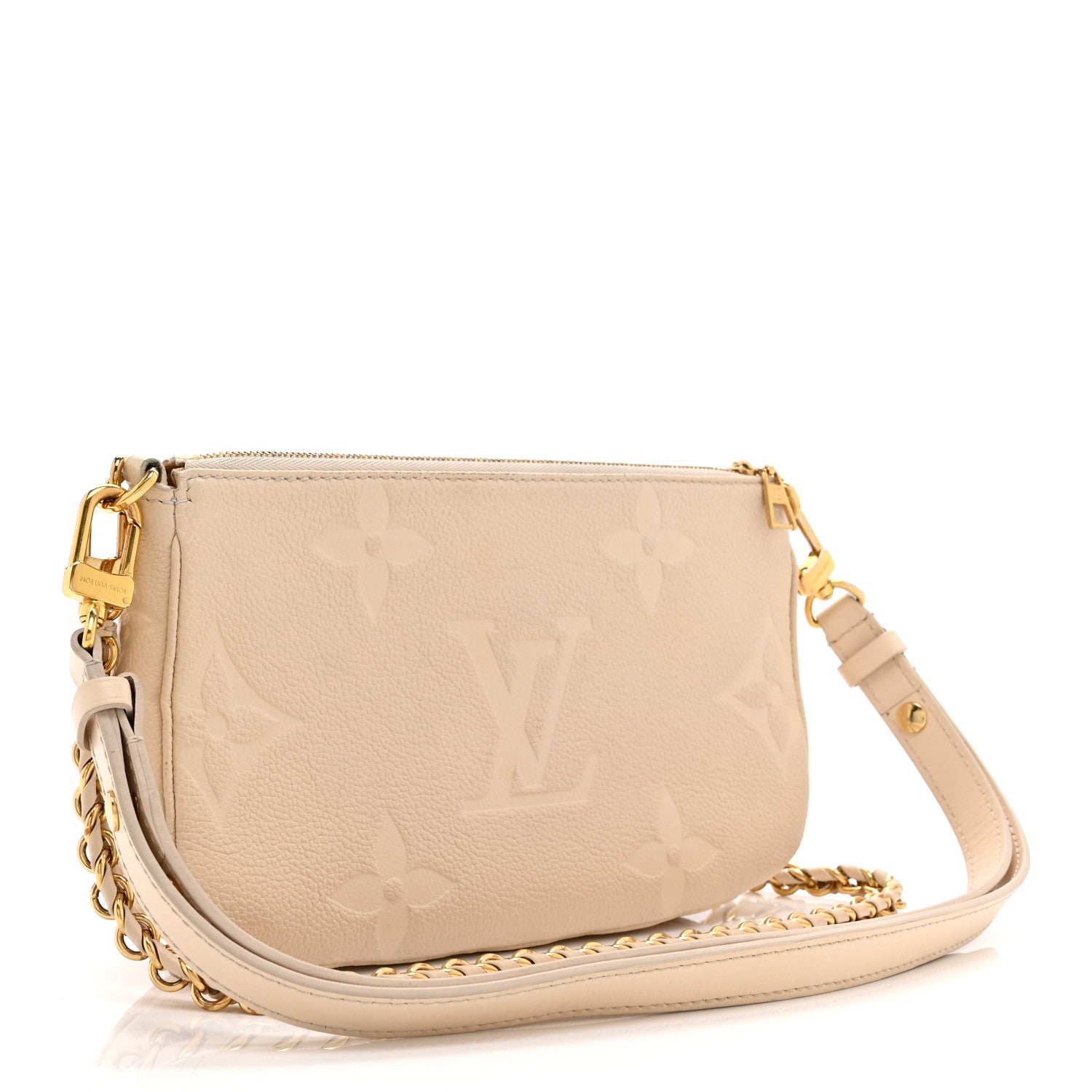Louis Vuitton Empreinte Monogram Giant Multi Pochette Accessories  Cream
