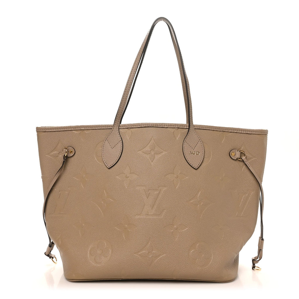 Louis Vuitton Empreinte Monogram Giant Neverfull MM Tourterelle