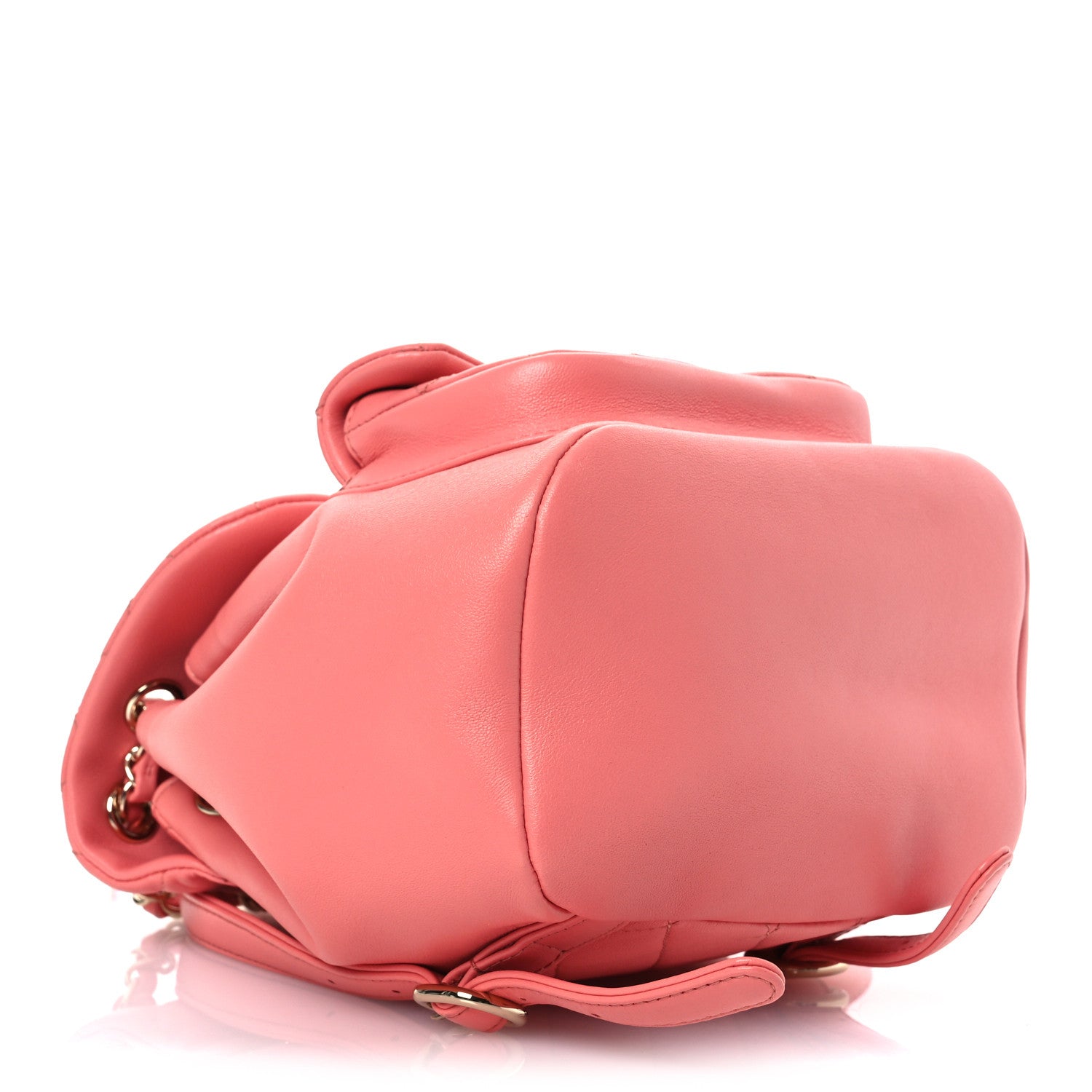 Chanel Lambskin Quilted Small Duma Drawstring Backpack Pink