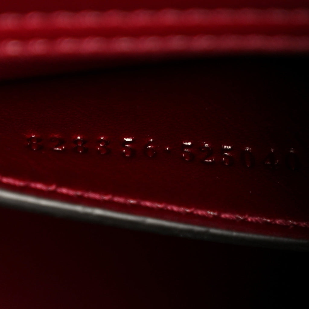 Gucci Sweetbread Calfskin Mini Diana Tote Bag Rosso Ancora