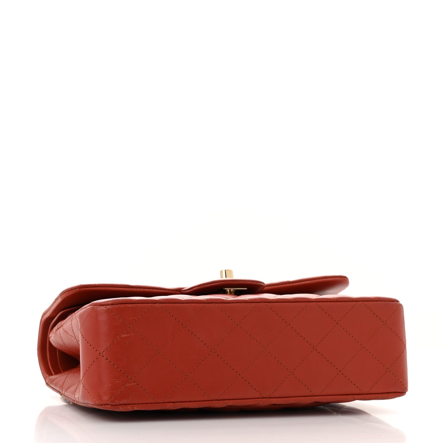 Chanel Lambskin Quilted Small Double Flap Red