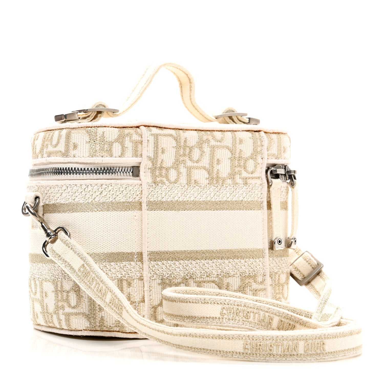 Christian Dior Oblique Diortravel Vanity Case Pale Gold
