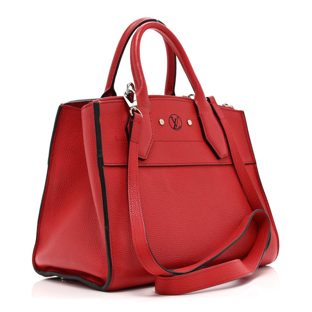Louis Vuitton Taurillon City Steamer PM Rouge
