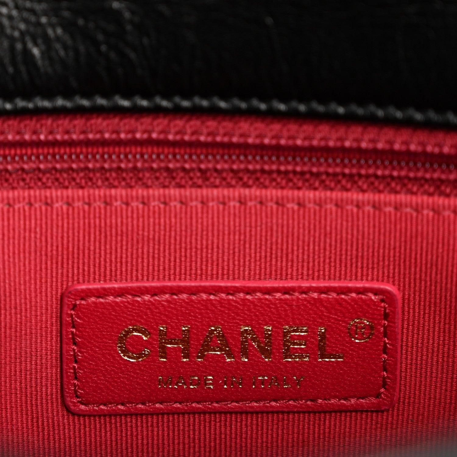 Chanel Glazed Calfskin Quilted Mini Pearl Side Flap Black