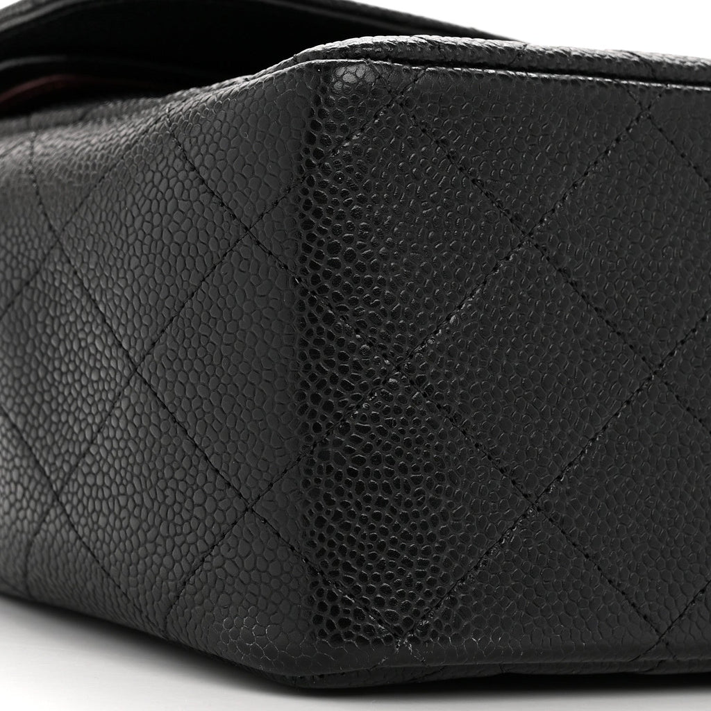 Chanel Caviar Quilted Jumbo Double Flap Black