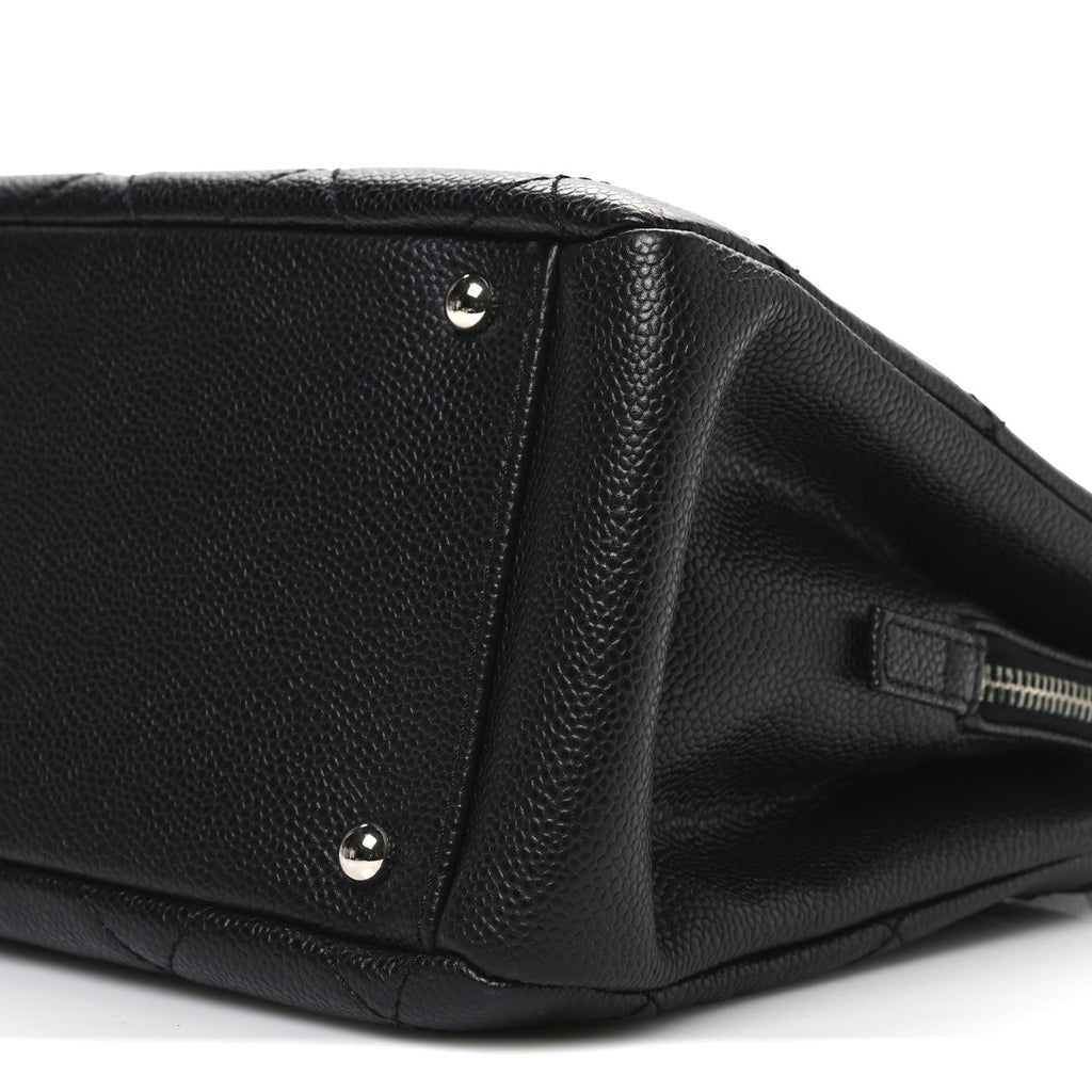 Chanel Caviar Quilted CC Timeless Soft Tote Black