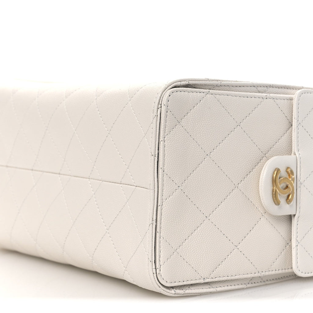 Chanel Caviar Quilted Small Chanel 25 Handbag White