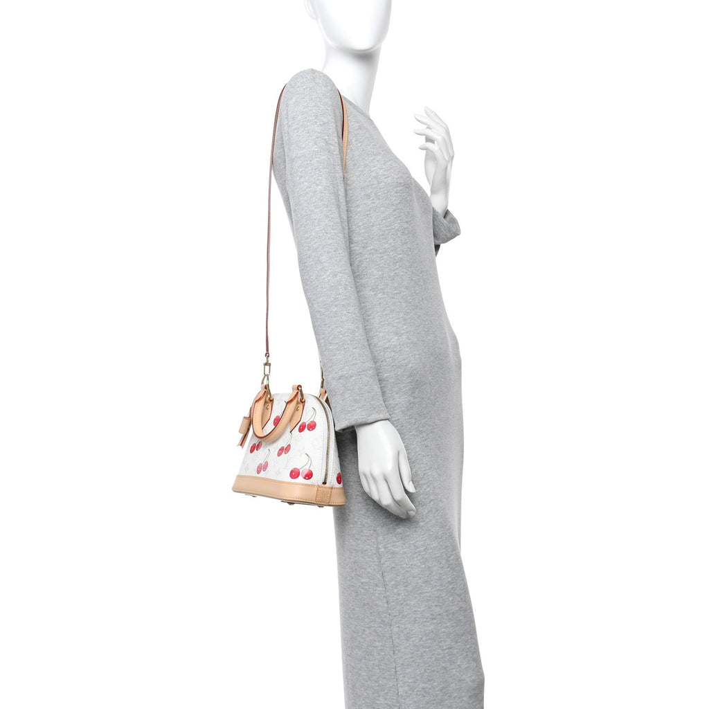 Louis Vuitton LV X TM Monogram Cerises Alma BB White