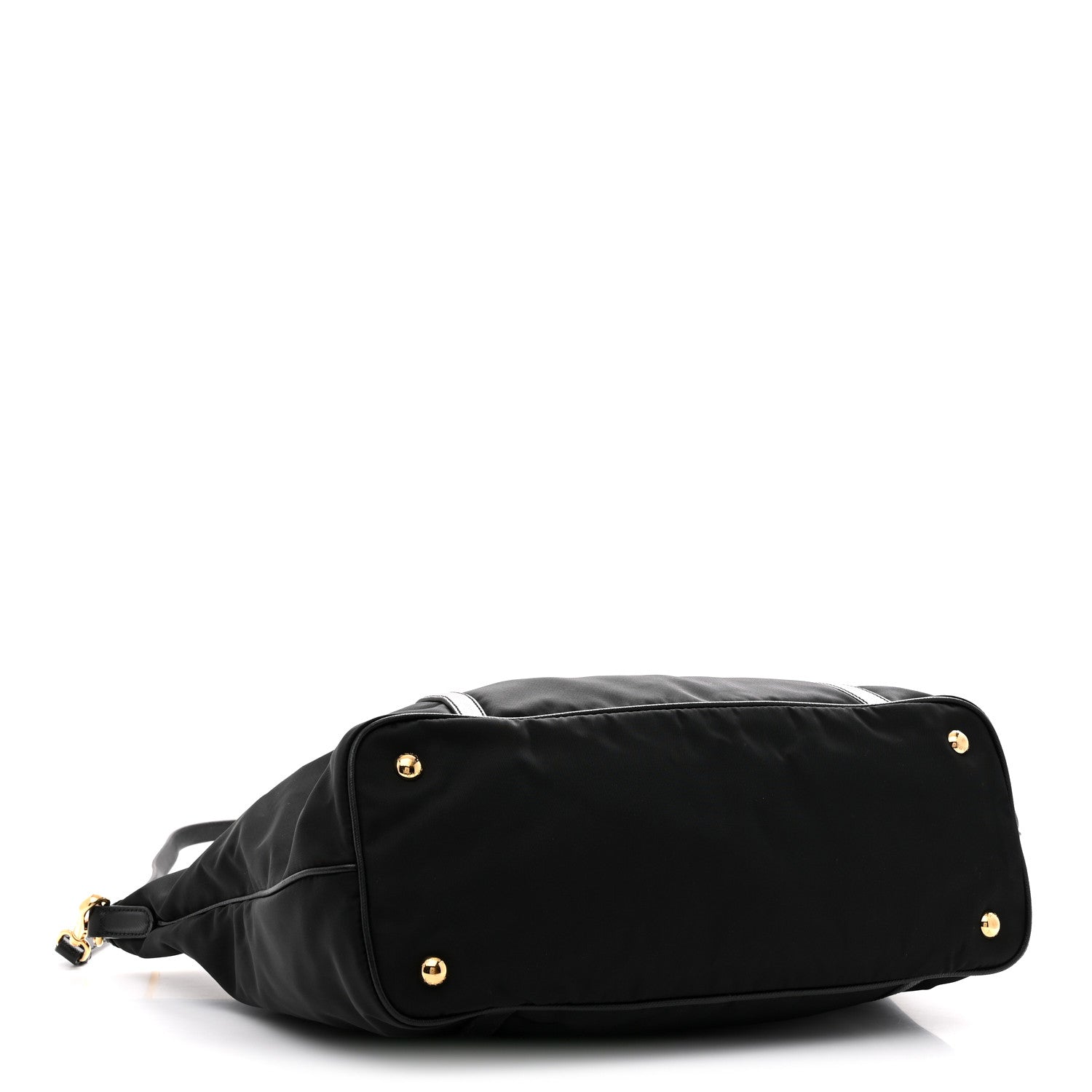 Prada Saffiano Tessuto Nylon Shopping Tote Black