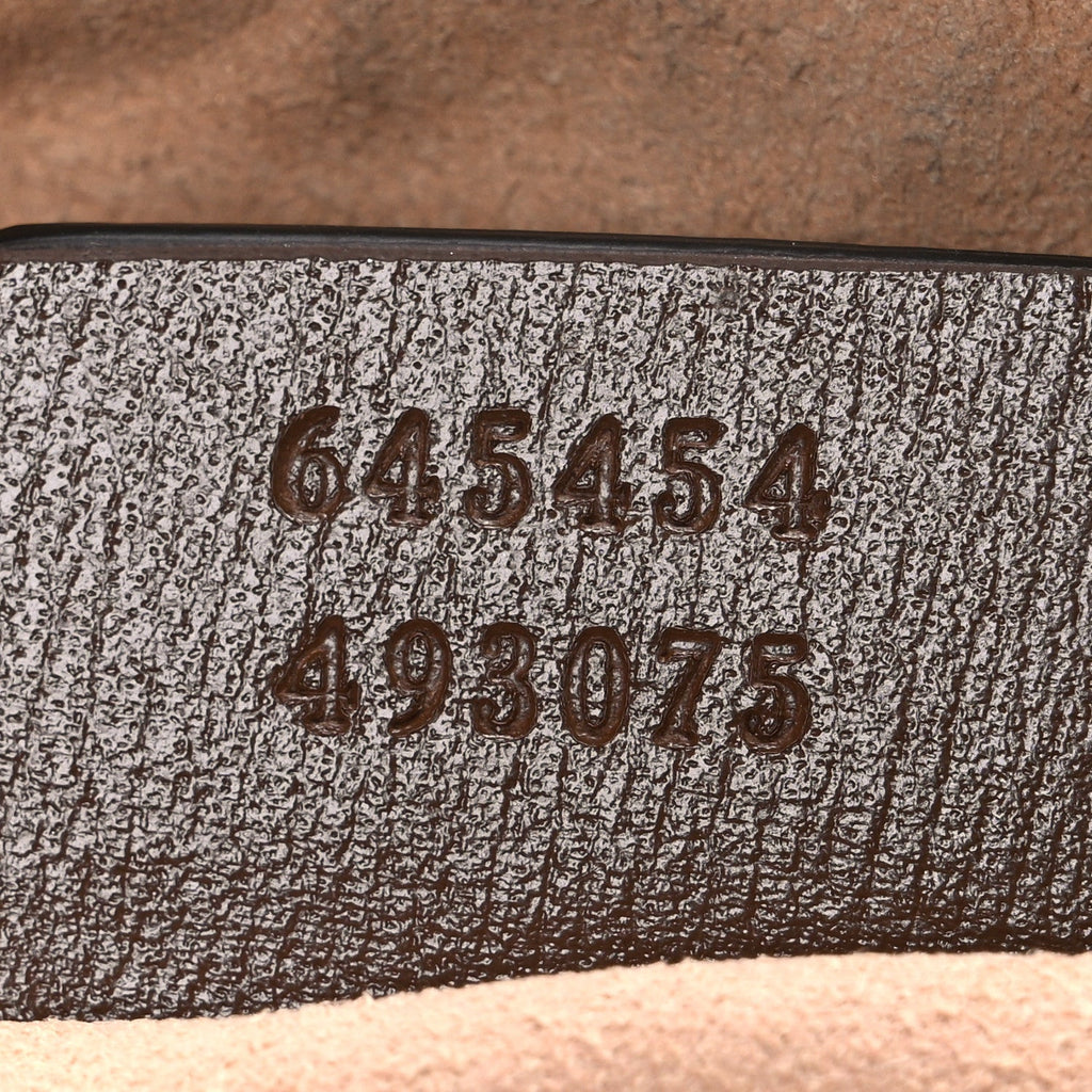 Gucci GG Supreme Monogram Small Horsebit 1955 Shoulder Bag Beige Brown Sugar