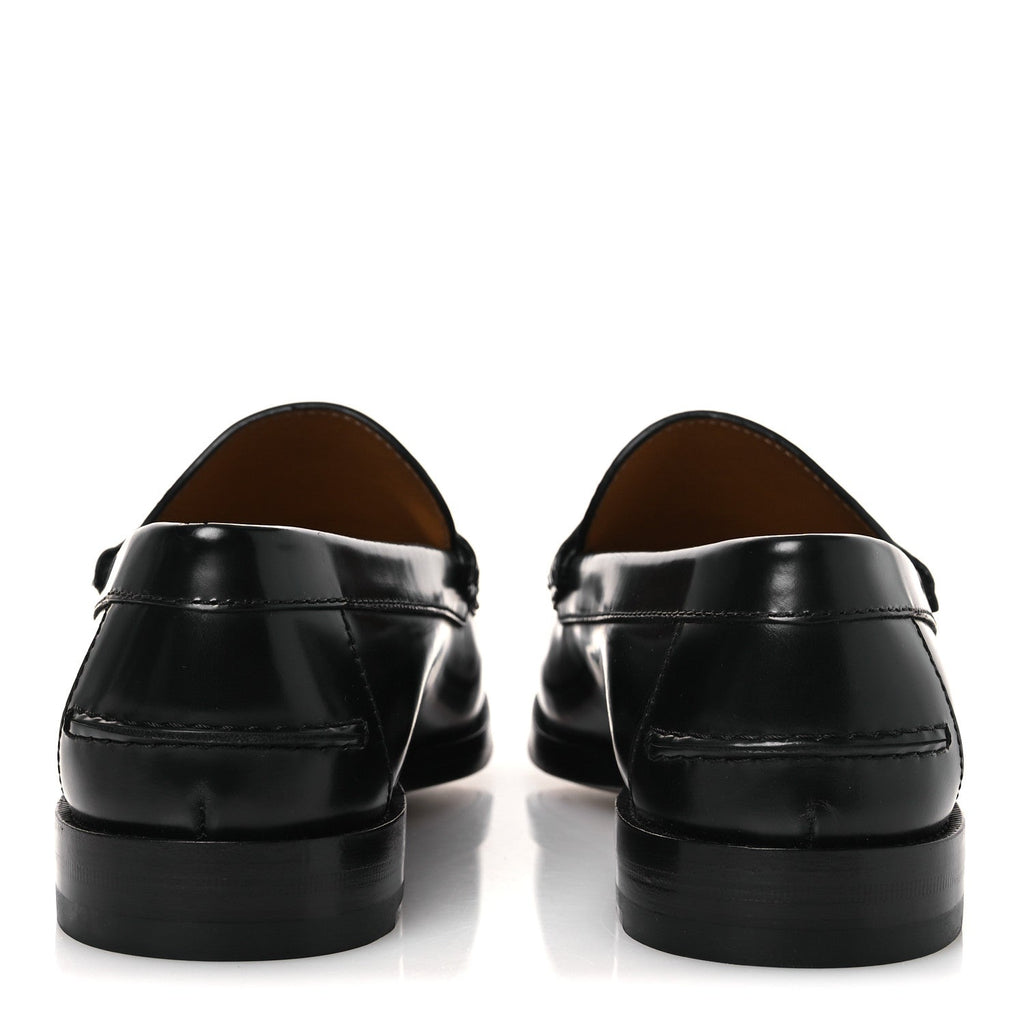 Gucci Millennial Ribot Mens Horsebit Loafers 9.5 Black
