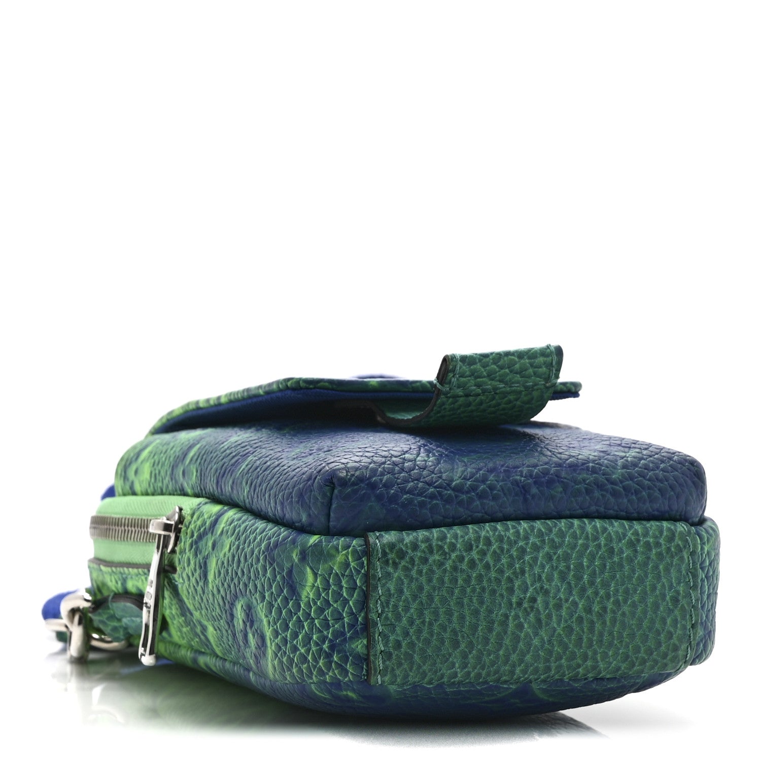 Louis Vuitton Taurillon Illusion Double Phone Case Bleu Vert