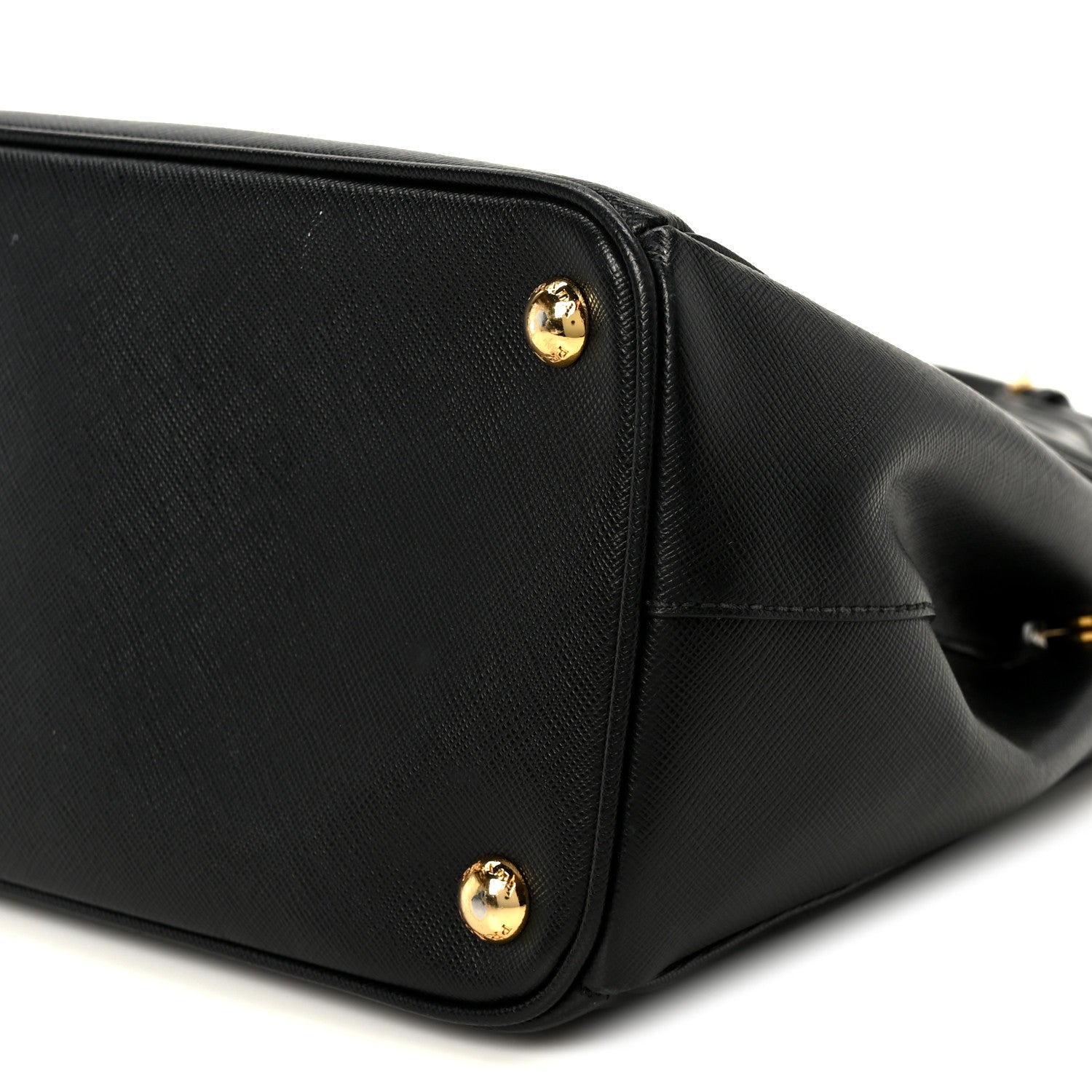 Prada Saffiano Small Galleria Double Zip Tote Black