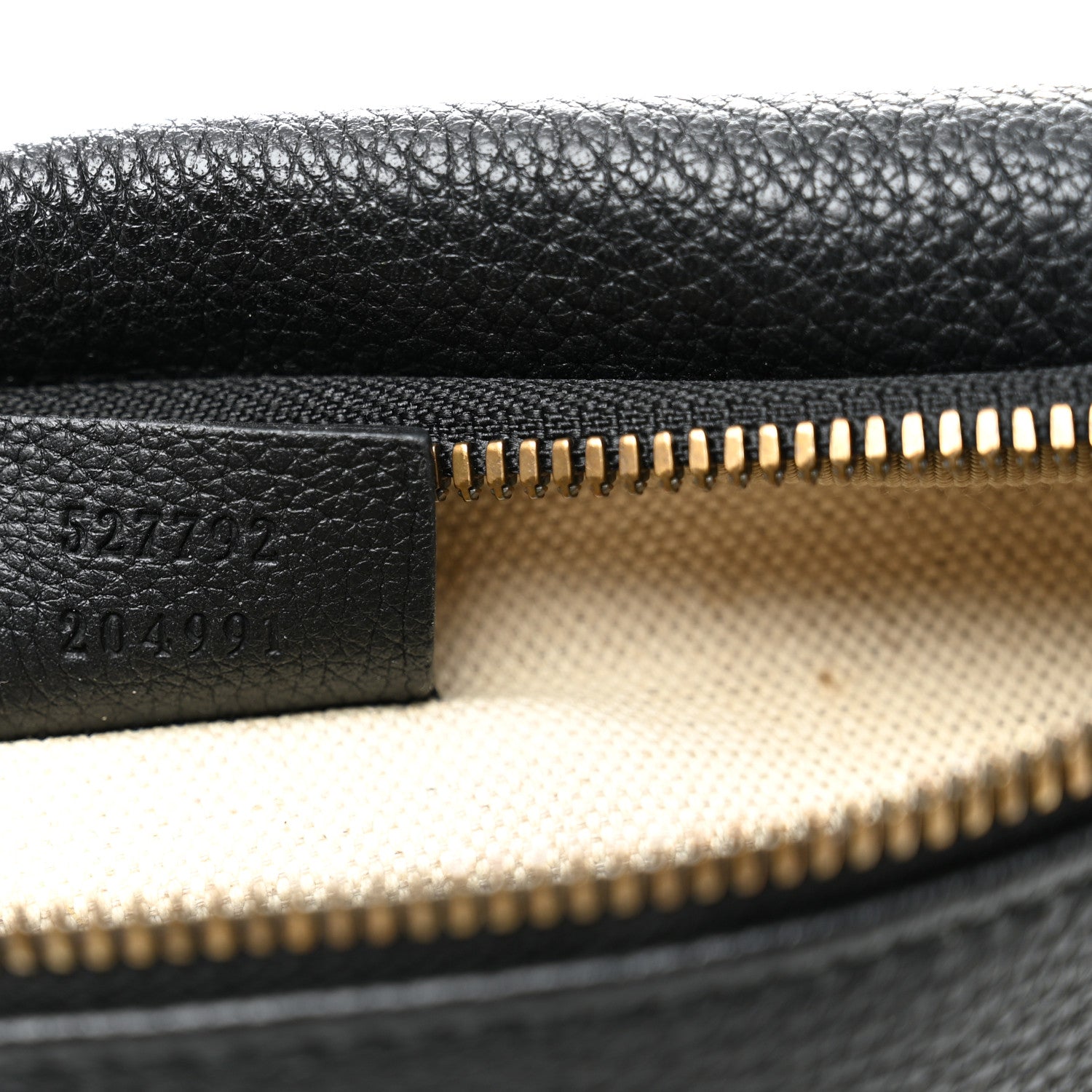 Gucci Grained Calfskin Small Logo Belt Bag Black