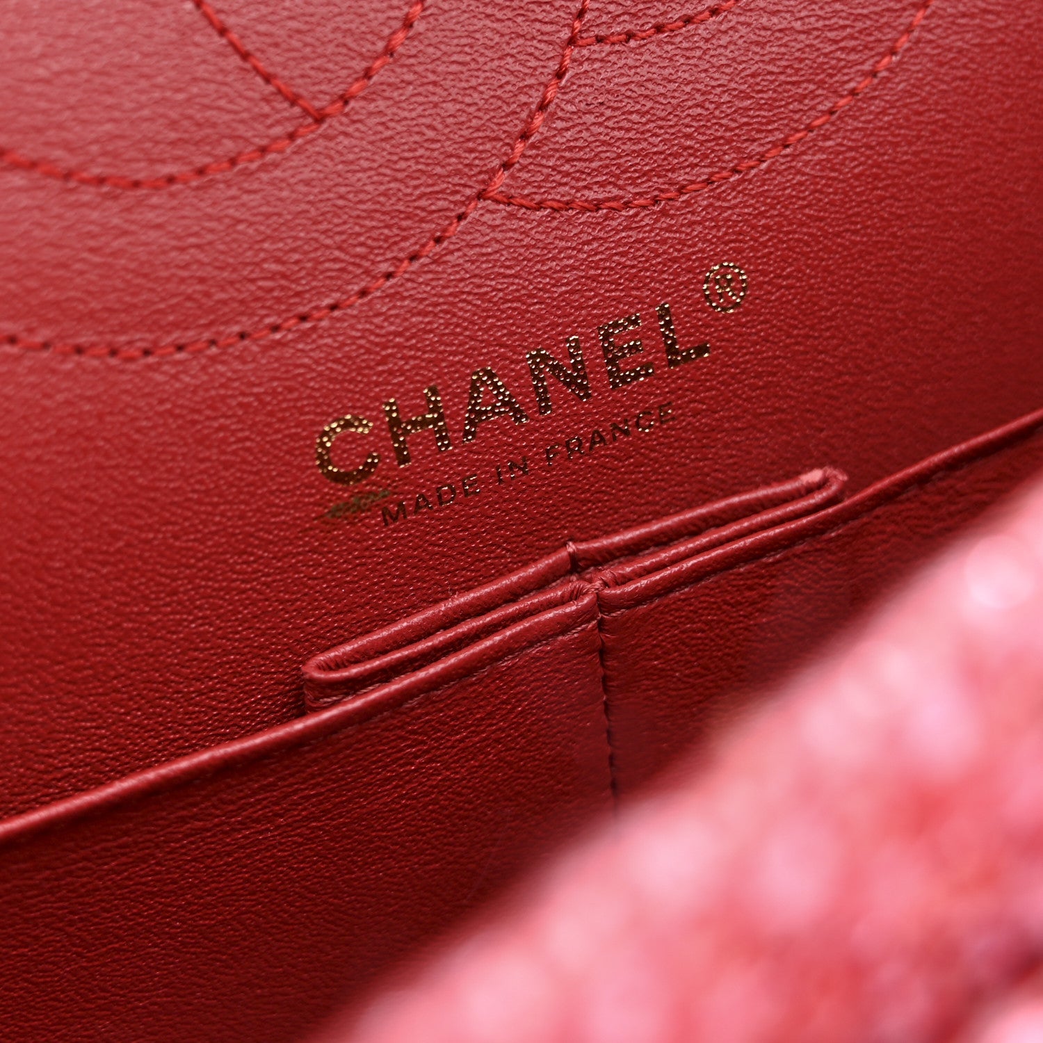 Chanel Tweed Quilted 2.55 Reissue 225 Flap  Red Pink Multicolor