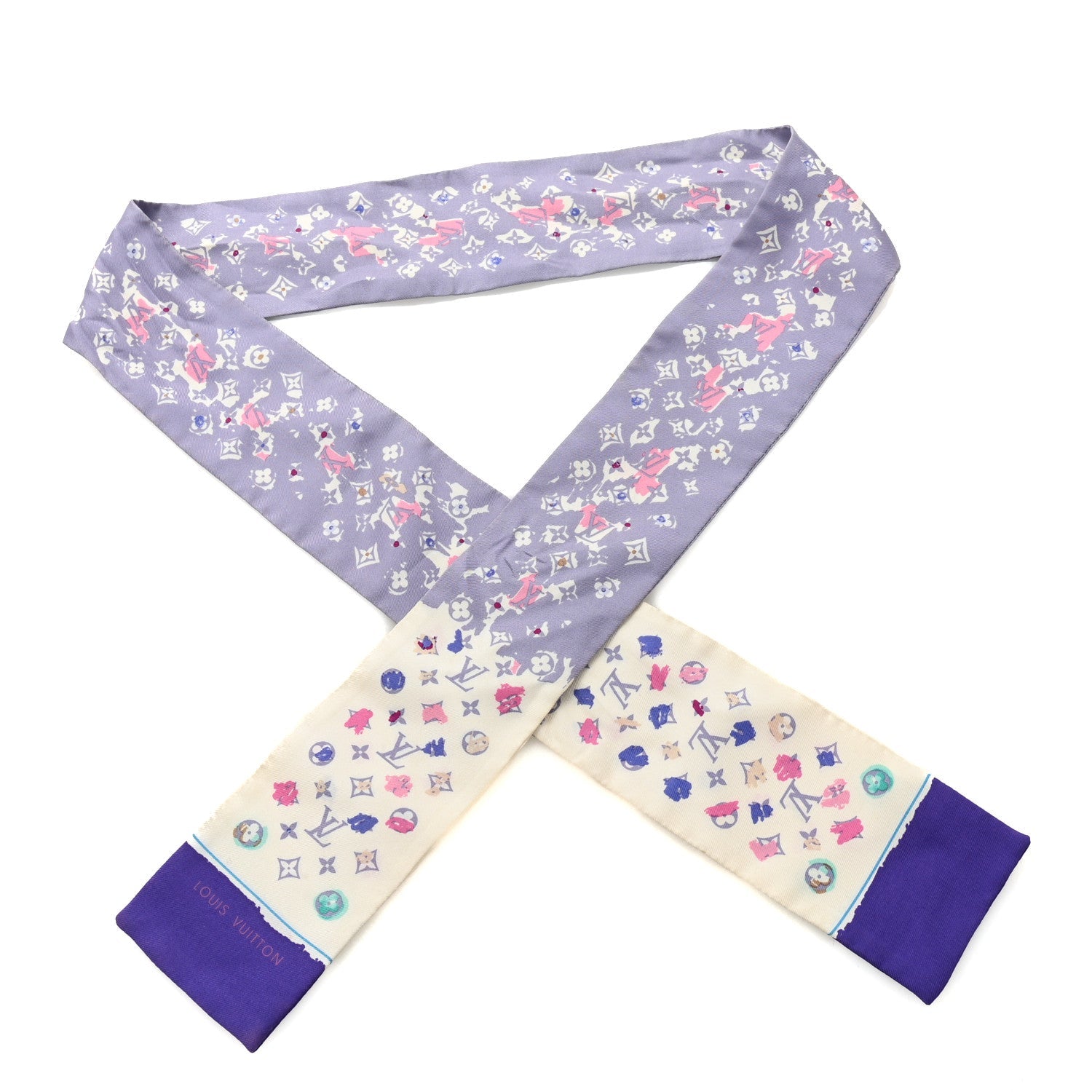 Louis Vuitton Silk Monogram Splash Bandeau