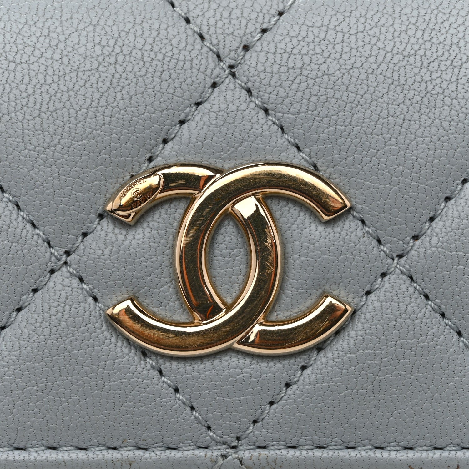 Chanel Goatskin Quilted Waist Bag Green Blue Pink