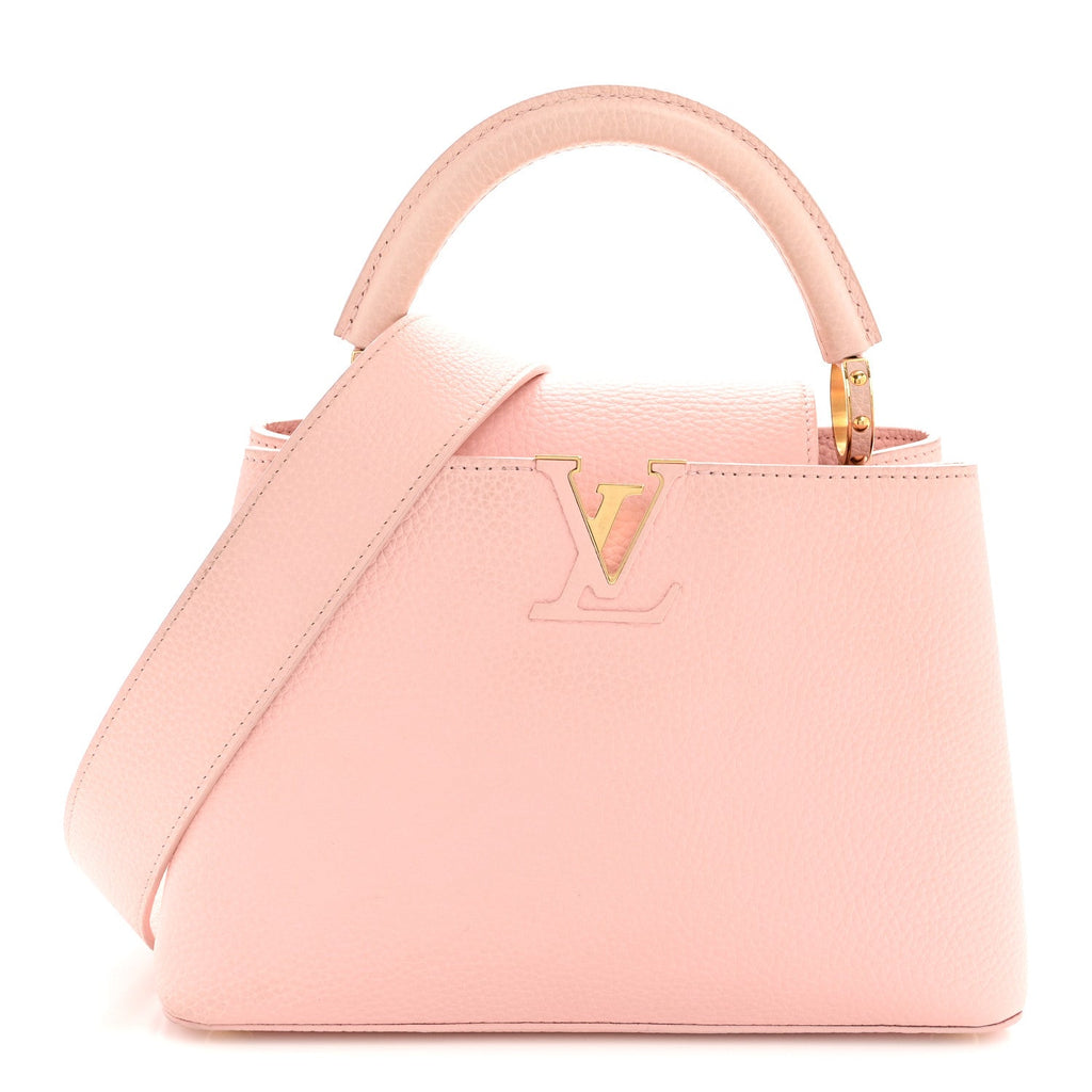 Louis Vuitton Taurillon Capucines BB Rose Jasmin