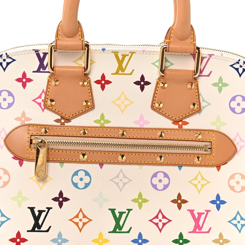 Louis Vuitton Monogram Multicolor Alma White
