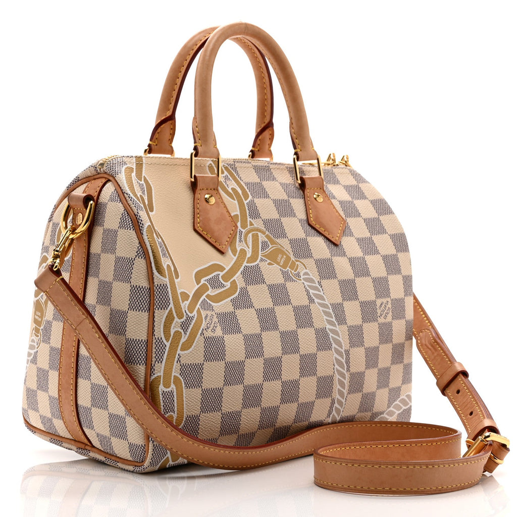 Louis Vuitton Damier Azur Nautical Speedy Bandouliere 25