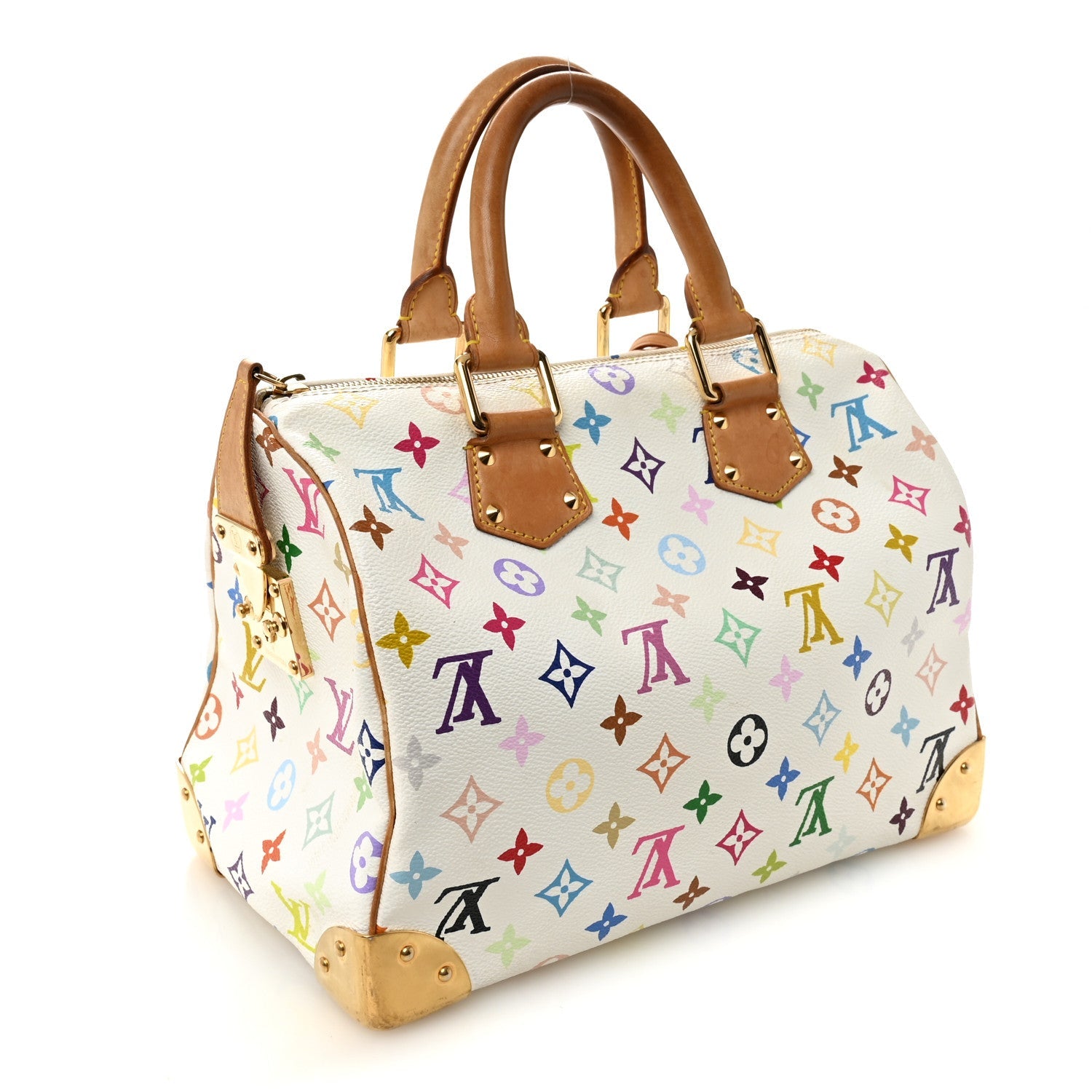 Louis Vuitton Monogram Multicolor Speedy 30 White