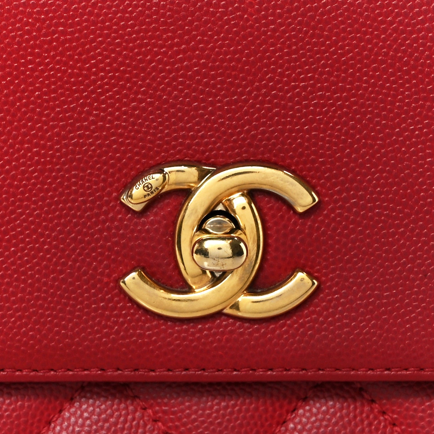Chanel Caviar Quilted Small Business Affinity Flap Red